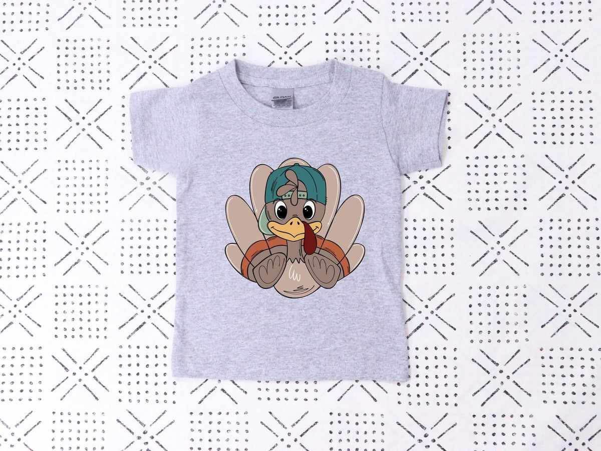 Kids Thanksgiving Shirt - Cool Turkey T-Shirt - Toddler Thanksgiving Tees - Turkey Bodysuit for Boys - Adults, Youth, Toddler, Kids, & Baby
