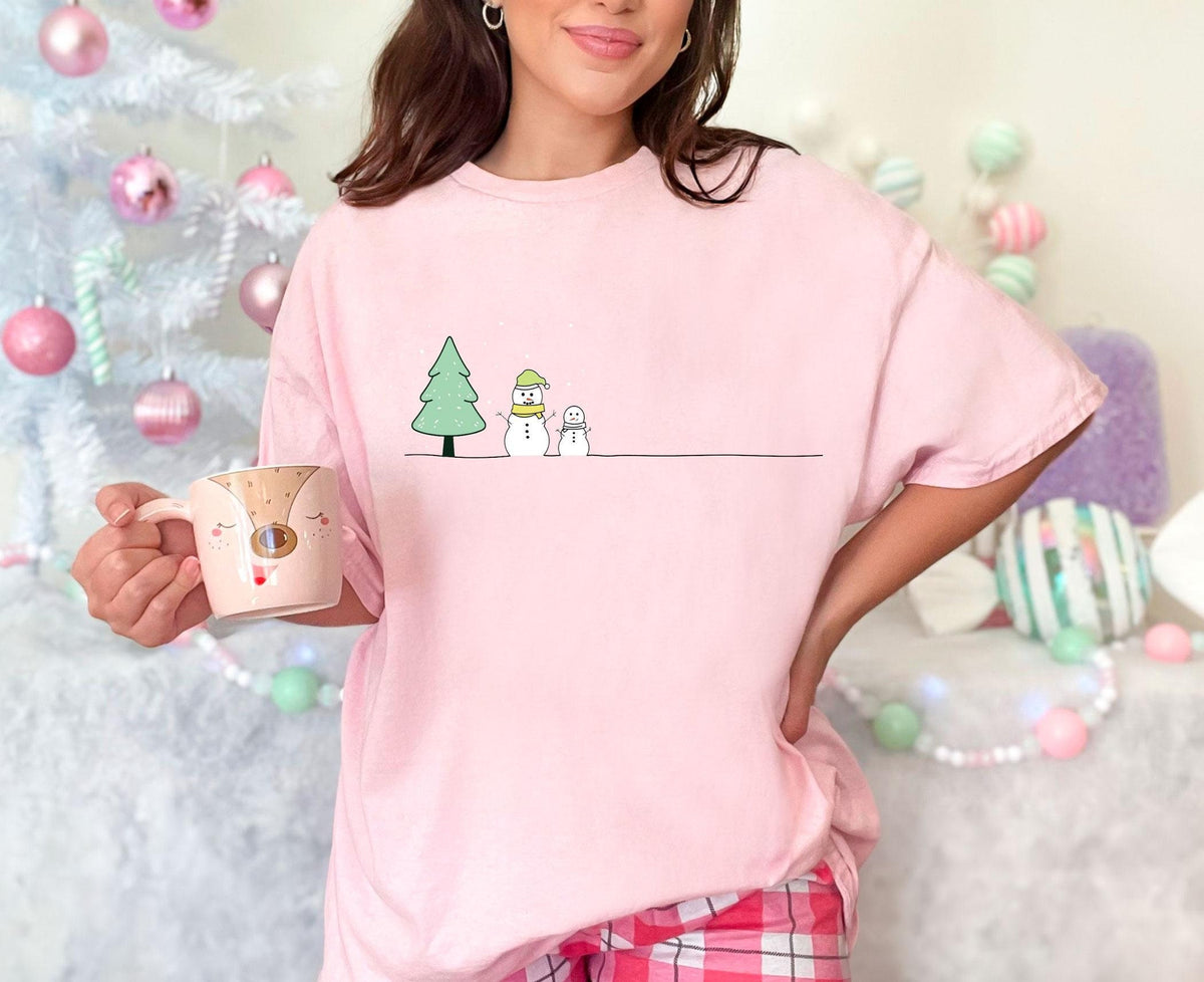 Christmas Snowman T-Shirt - Winter Snowman Tee - Xmas Gift - Holiday Season Shirt - Winter Wonderland- Snowman Lover Gift - Cute Snowman Tee