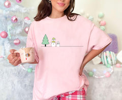 Christmas Snowman T-Shirt - Winter Snowman Tee - Xmas Gift - Holiday Season Shirt - Winter Wonderland- Snowman Lover Gift - Cute Snowman Tee