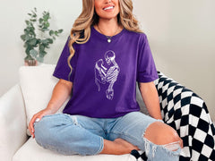 Skeleton And Cat Shirt, Cat Shirt, Cat Lover Shirt, Cat Lady Gift, Mothers Day Gift, Cat Mom Shirt, Cat Dad Shirt, Skeleton Shirt