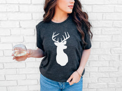 Deer Shirt, Christmas Deer Shirt, Deer Head Shirt, Oh Deer Shirt, Deer Lover Shirt, Camping Shirt, Camper tee, Christmas Deer Shirts