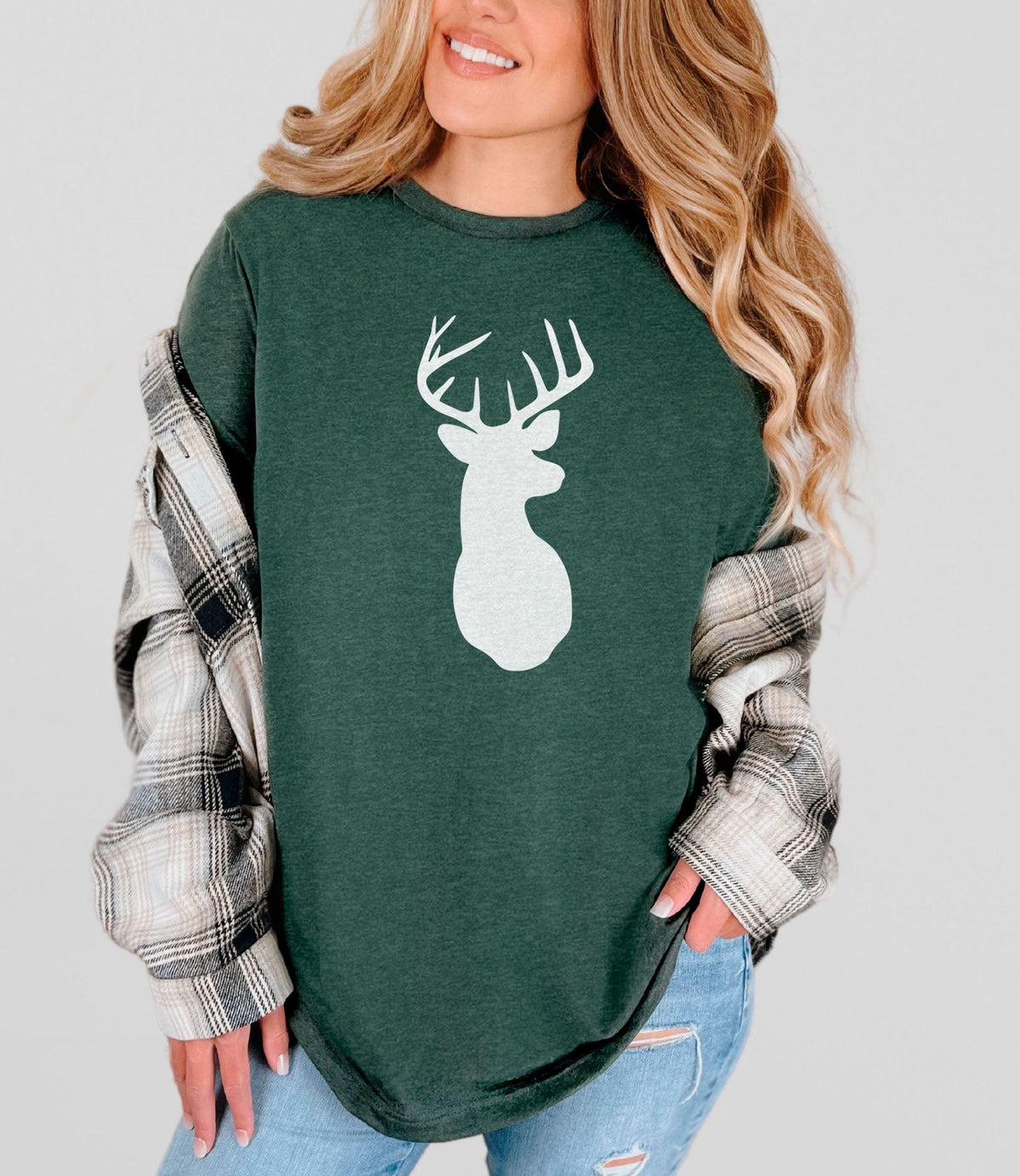 Deer Shirt, Christmas Deer Shirt, Deer Head Shirt, Oh Deer Shirt, Deer Lover Shirt, Camping Shirt, Camper tee, Christmas Deer Shirts