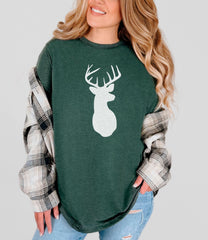 Deer Shirt, Christmas Deer Shirt, Deer Head Shirt, Oh Deer Shirt, Deer Lover Shirt, Camping Shirt, Camper tee, Christmas Deer Shirts