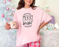 Merry Bright Shirt, Christmas Shirt, Christmas Mom Gift, Women's Christmas Shirt, Family Christmas Shirts, Christmas Shirts, Joyful Tee