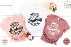 Warning The Girls Are Drinking Again Shirt, Funny Drinking Shirt, Wine Tshirt, Day Drinking Shirt, Alcohol Shirt, Bachelorette Party Shirts