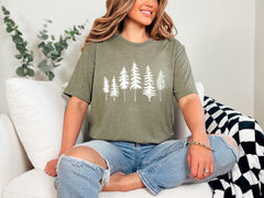 Pine Tree Shirt, Pine Tree T-Shirt, Adventure Shirt, Camping Shirt, Nature Lover Gift, Outdoor Camp Shirts, Camping Tee, Camp Trip Shirts