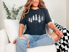 Pine Tree Shirt, Pine Tree T-Shirt, Adventure Shirt, Camping Shirt, Nature Lover Gift, Outdoor Camp Shirts, Camping Tee, Camp Trip Shirts