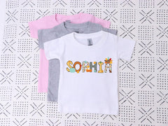 Custom Thanksgiving Kids Shirt - Personalized Name Toddler Tee - Thanksgiving Name Shirt - Family Gift - Turkey Day - Friendsgiving Outfit