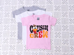 Cousin Crew Thanksgiving T-Shirts - Kids Thanksgiving Tee - Matching Cousins Gift - Family Reunion Shirts - Thanksgiving 2024 T-Shirts