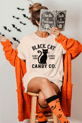 Black Cat Halloween Shirt, Halloween Shirt,  Black Cat Candy Co. Shirt, Trick or Treat Shirt, Funny Halloween Shirt , Halloween Cat Shirt