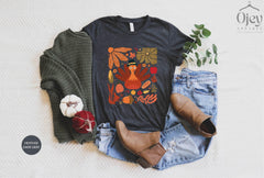 Boho Floral Turkey Shirt - Fall Turkey T-Shirt - Thanksgiving Shirts - Fall Shirts - Fall Vibes - Thanksgiving Shirt - Pumpkin Season Tee
