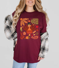 Boho Floral Turkey Shirt - Fall Turkey T-Shirt - Thanksgiving Shirts - Fall Shirts - Fall Vibes - Thanksgiving Shirt - Pumpkin Season Tee