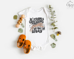 Be Strong and Courageous Toddler Shirt - Christian Kids Tee - Joshua 1:9 Kids Shirt - Tiger Shirt - Bible Verse Toddler Tee - Religious Gift