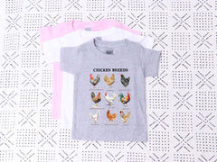 Chicken Breed Toddler Shirt - Country Kids Tee - Chicken Lovers Gift - Farm Animal Kids Shirt - Chicken Farmer Gift - Farm Life Kids Tee