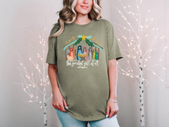 Jesus Nativity Shirt - Christmas Nativity Scene T-Shirt - Christian Christmas - Christmas Gift - The  Greatest Gift of All Shirt