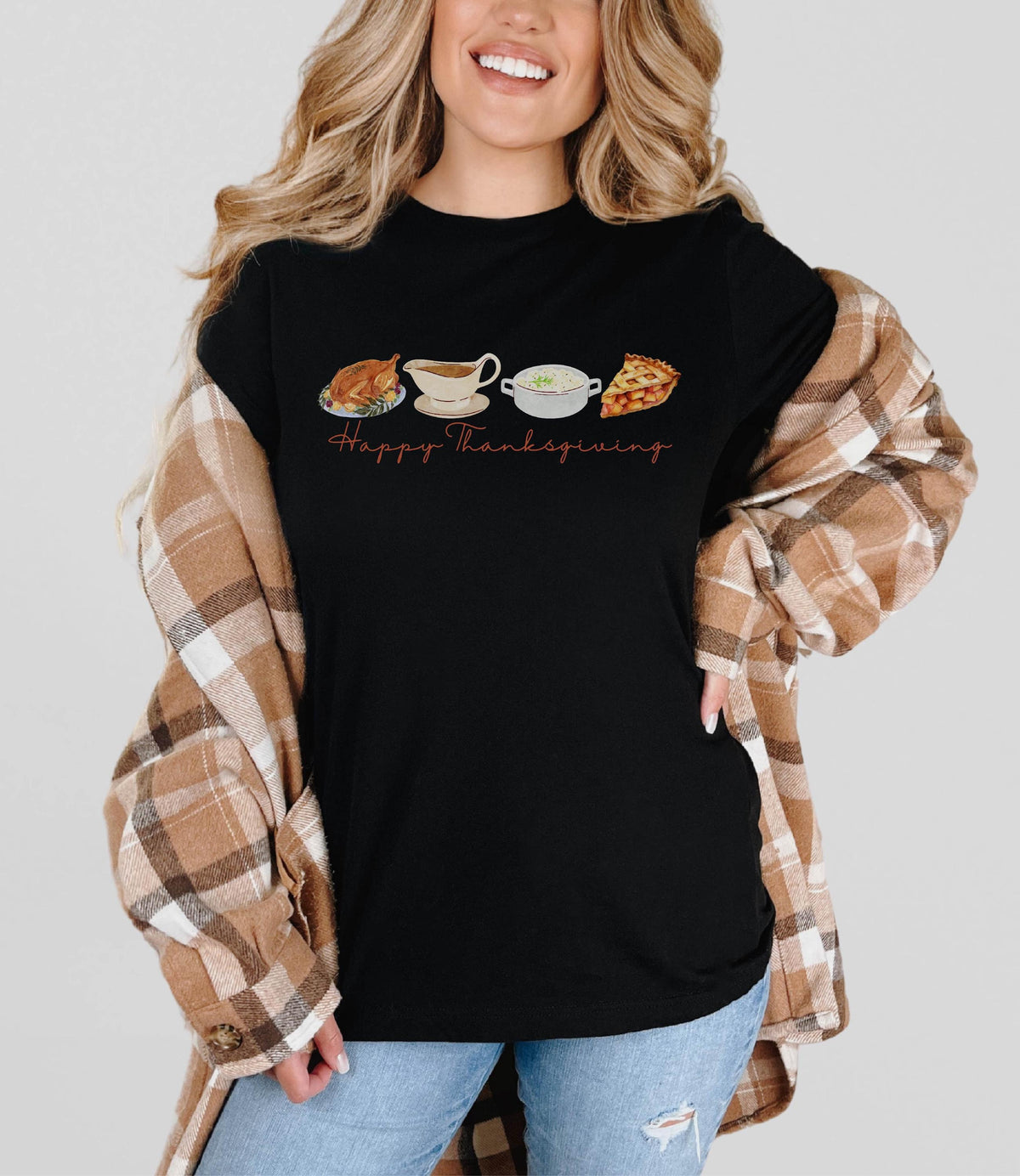 Happy Thanksgiving Shirt - Fall Vibes Shirt - Pumpkin Pie T-Shirt - Retro Thanksgiving Tee - Thanksgiving Gift - Turkey Gravy Shirt
