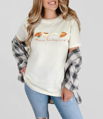 Happy Thanksgiving Shirt - Fall Vibes Shirt - Pumpkin Pie T-Shirt - Retro Thanksgiving Tee - Thanksgiving Gift - Turkey Gravy Shirt