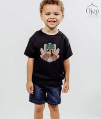 Kids Thanksgiving Shirt - Cool Turkey T-Shirt - Toddler Thanksgiving Tees - Turkey Bodysuit for Boys - Adults, Youth, Toddler, Kids, & Baby