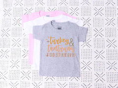 Kids Thanksgiving Shirts - Turkey and Tantrums T-Shirt - Kids Fall Shirts - Funny Toddler Thanksgiving Tees - Thanksgiving Gift