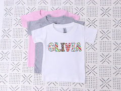 Custom Christmas Kids Shirt - Personalized Name Kids Tee - Holiday Name Shirt - Family Gift - Xmas Day Toddler Shirt - Christmas Outfit