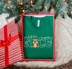 NICU Christmas Shirt - Reindeer NICU T-Shirt - NICU Christmas Gift - Nurse Student Gift - Holiday Nicu T-Shirt - Christmas Nurse Tee