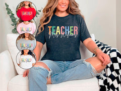 Custom Teacher T-Shirt - Personalized Teacher Mrs - Customized Name Tee - School Shirt - Teacher Appreciation Gift - Elementary Teacher Gift