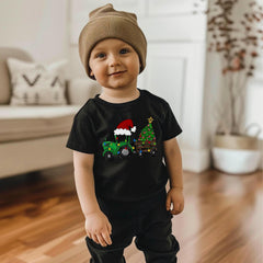 Christmas Tractor Bodysuit - Kids Christmas Shirt - Youth Toddler Christmas Tee - Boys Christmas Shirts - Farmer Kids Shirt - Christmas Gift