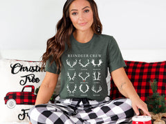 Reindeer Crew Christmas Shirt - Christmas Shirt - Reindeer Lover Shirt - Christmas Reindeer Hunting T-Shirt - Christmas Gift - Hunting Xmas