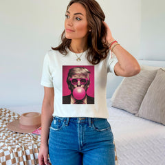 Donald Trump T-Shirt - Pink Bubble Gum Tee - Sarcastic Trump Shirt - Funny Trump Gift - Pink Sun Glasses - Conservative Gif