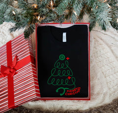 Christmas Nurse Shirt - Stethoscope Christmas Tree Shirt - Merry Christmas Nurse T-Shirt - Christmas Gift for Nurses - RN Christmas Gift