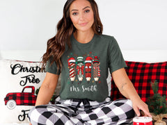 Custom Christmas Teacher Shirt - Elf Teacher Shirt - Teacher Christmas Gift - Custom Teacher Name Shirt - Merry Teacher Shirt - Holiday Tee