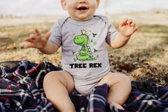 Tree Rex Christmas Shirt - Boys Dino Tee - Funny Christmas Toddler Shirt - Kids Christmas T-Shirt - Baby Xmas Bodysuit - Youth Christmas Tee
