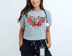 Christmas Nurse Shirts - Stethoscope Nurse T-Shirt - Xmas Nurse Gift - School Nurse Xmas Gift - Nurse Crew Shirts - Jolly Nurse T-Shirt