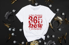 12 New Chapters 365 New Chances - Happy New Years T-Shirt - 2026 Tee - New Year Eve Gift - Goodbye 2025 - 2026 Celebration - Festive 2026