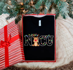 NICU Christmas Shirt - Reindeer NICU T-Shirt - NICU Christmas Gift - Nurse Student Gift - Holiday Nicu T-Shirt - Christmas Nurse Tee