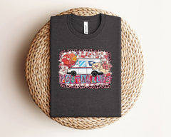 Retro Postal Valentines Day Shirt - Cute Postal Carrier Worker T-Shirt - Postal Truck Tee Gift - Mail Carrier Gift - Valentines Day Carrier