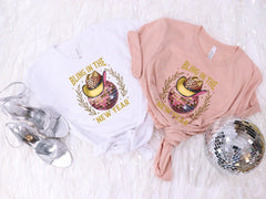 Bling In The New Year - Cowgirl New Years - Disco Ball Tee - New Year Gift - Sparkle Shirt - New Years Shirt - Coquette Pink  - Goodbye 2025