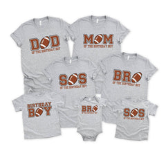 Football Themed Birthday Shirts - Family Football Birthday T-Shirts - Football Party Tees - Birthday Boy Football Bodysuit - Toddler - Youth