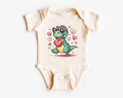 Valentine's Day Toddler Shirt - T-Rex Kids Tee - Funny Valentines - Youth Valentines Day - Romantic Dinosaur Kids Shirt - Valentine Dino