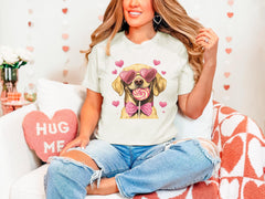 Labrador Retriever Shirt - Valentine's Day Shirt - Valentine Labrador Tee - Coquette Labrador - Dog Lover Gift -  Dog Mom Tee - Dog birthday