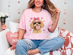Goldendoodle Shirt - Valentine's Day Shirt - Valentine Goldendoodle Tee - Coquette Goldendoodle - Dog Lover Gift -  Dog Mom - Dog birthday