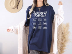 Reading is Self Care Shirt - Bookish Shirt - Book Lover T-Shirt - Bookworm Shirt - Gift for Book Lover - Book Club Shirt