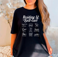 Reading is Self Care Shirt - Bookish Shirt - Book Lover T-Shirt - Bookworm Shirt - Gift for Book Lover - Book Club Shirt