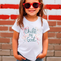 Child of God Toddler Shirt - Christian Kids Tee - Coquette Youth Shirt - Faith Kids Shirt - Church Youth Shirt - Gift for children