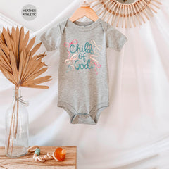 Child of God Toddler Shirt - Christian Kids Tee - Coquette Youth Shirt - Faith Kids Shirt - Church Youth Shirt - Gift for children