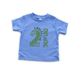 Dinosaur Rex Birthday Shirt - Custom Dinosaur Shirt - Dino Birthday Party Tee - 2nd Dino Birthday - 1st Dino Birthday - Dino Birthday Outfit