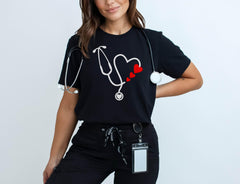 Valentine Nurse Shirt, Nurse Valentine Shirt, Nurse Crew Shirts, Nurse Love Shirts, Nurse Valentine Gift Shirt, Stethoscope Nurse Shirt