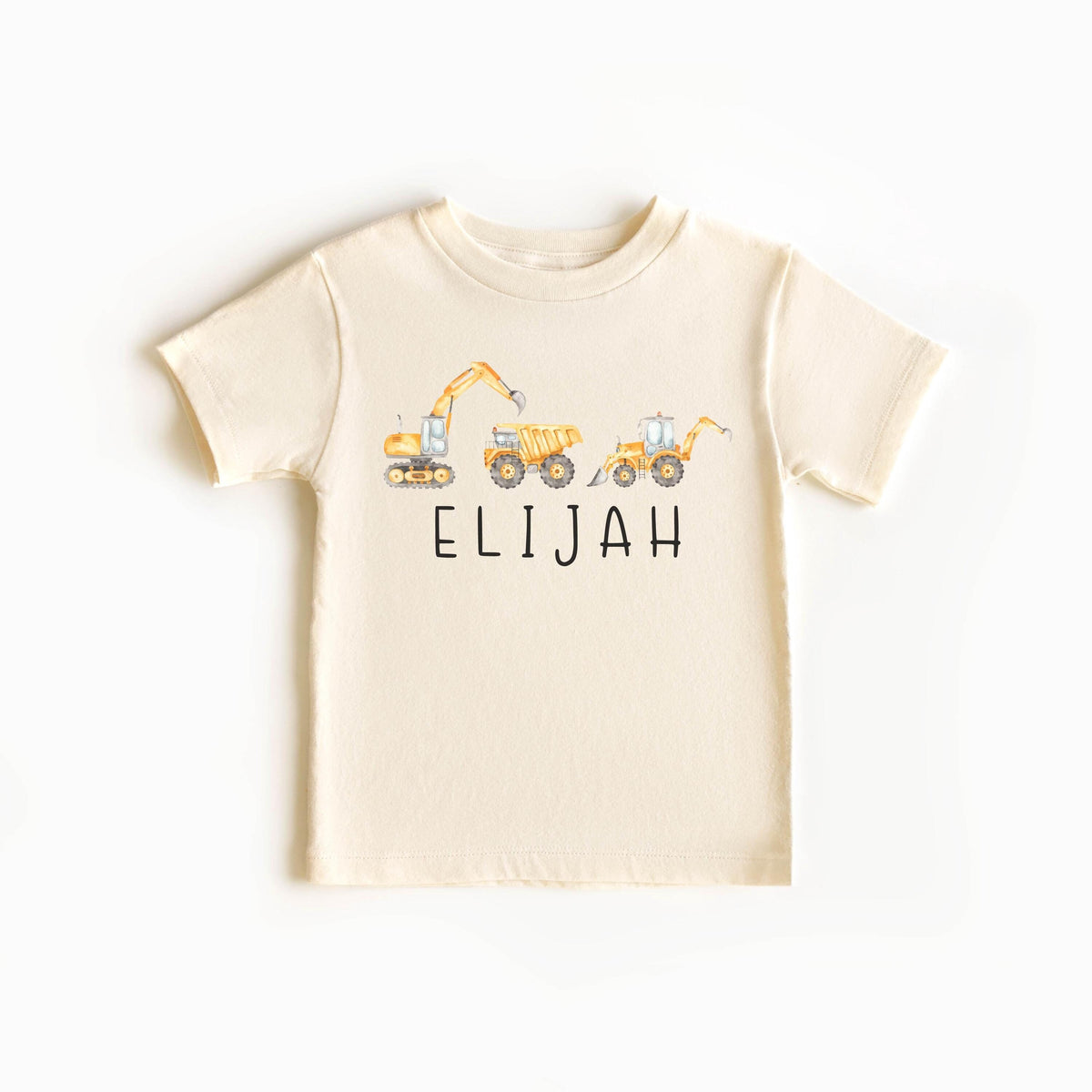 Personalized Construction Kids Shirts -  Toddler Excavator Tee - Custom Construction Kids Shirt - Truck Shirt for Toddlers - Boys Shirts