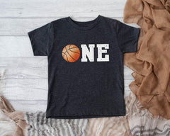 Basketball 1st Birthday Shirt - Boys Basketball Shirt - Basketball Party Tee - Basketball Birthday T-Shirt -  Birthday Boy Shirt - Boy Bday