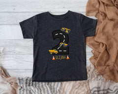 Construction Birthday Shirt - Birthday Boy Shirt - Custom Construction Shirt - 1st Birthday Shirt - 2nd Birthday Shirt - Construction Theme
